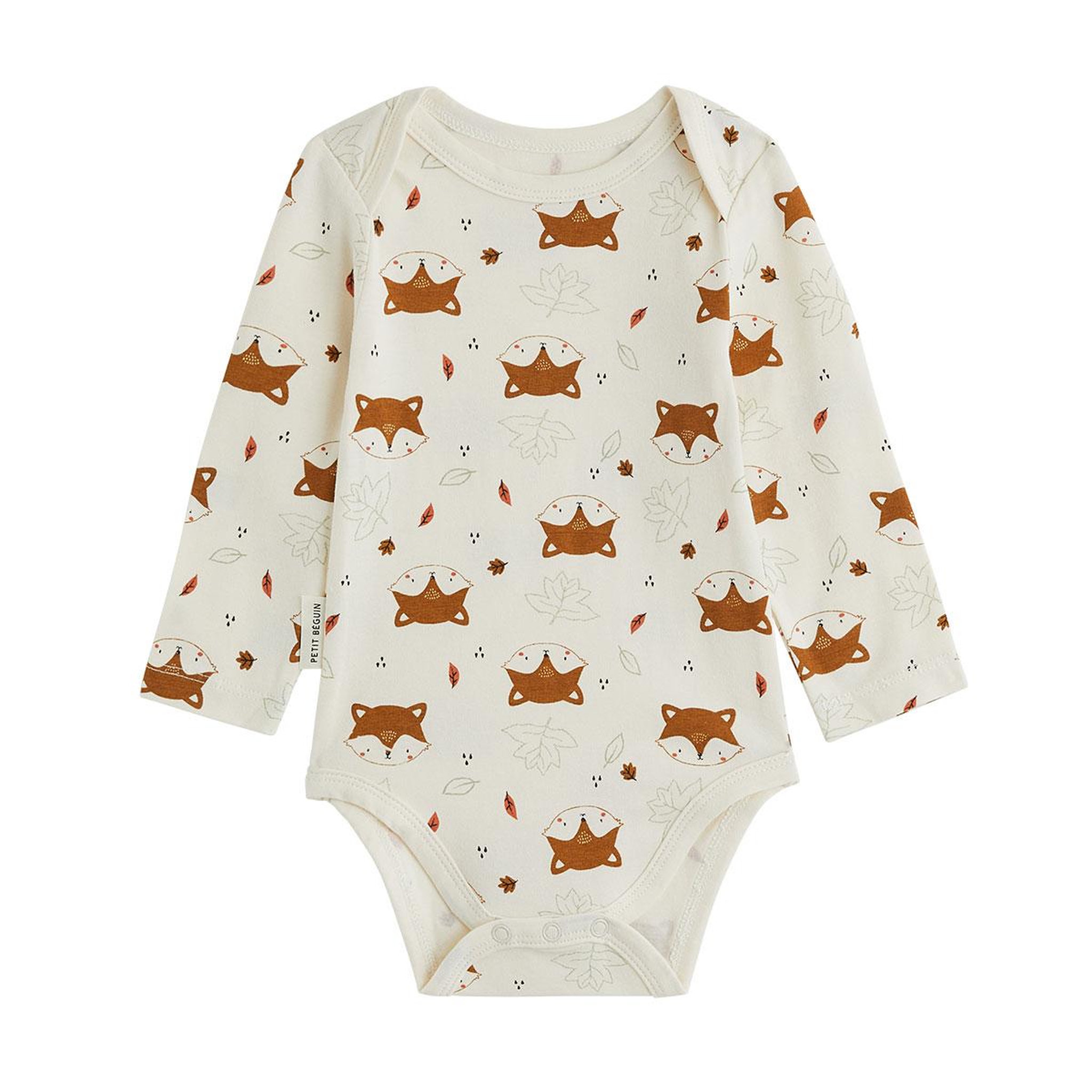 Voir la diapositive 4 : Petit BÃ©guin Lot de 2 bodies bébé manches longues ginkgo