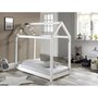 Voir la diapositive 4 : Paris Prix Lit Enfant & Matelas  Cabane  70x140cm Blanc