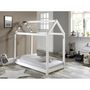 Voir la diapositive 4 : Paris Prix Lit Enfant & Matelas  Cabane  70x140cm Blanc