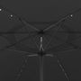 Voir la diapositive 4 : VIDAXL Parasol de jardin avec lumieres LED et mat en metal 400 cm noir