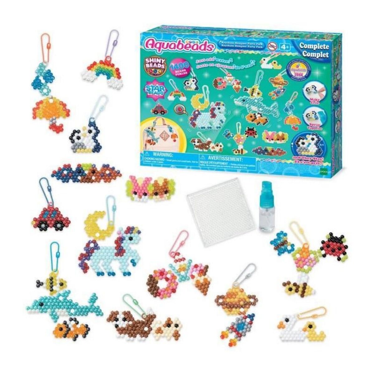 Aquabeads Coffret création - AQUABEADS 35025 - Mes porte-clés et suspensions