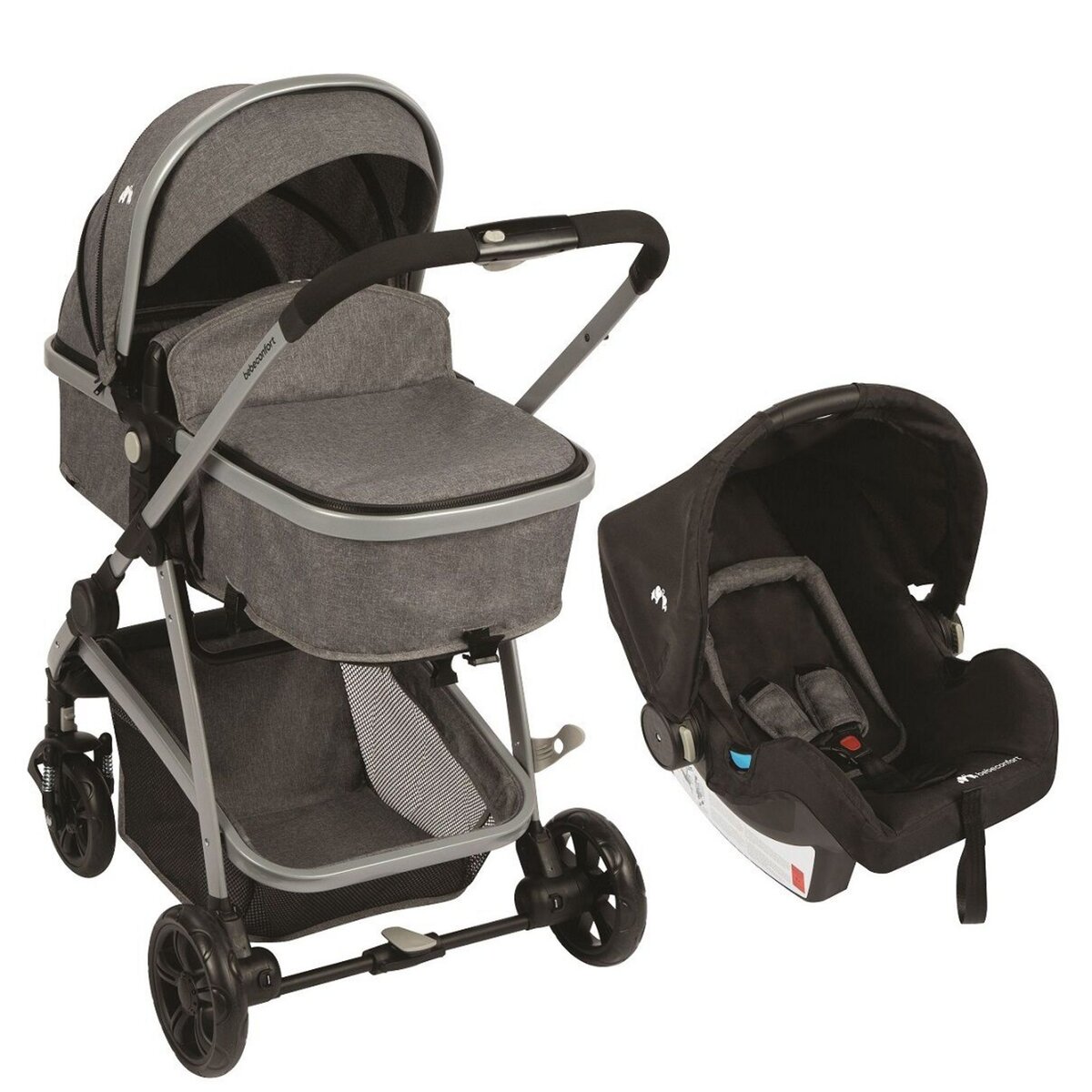 Poussette trio bebe on sale confort pas cher