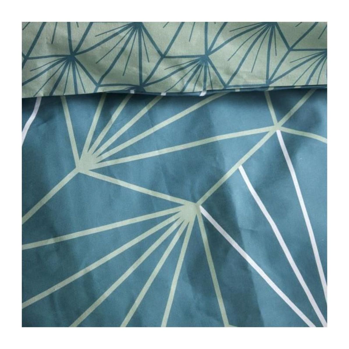 Today Parure de couette - TODAY - Sunshine 0.13 - 240x260cm - 2 personnes - Imprimée - Coton 57 fils