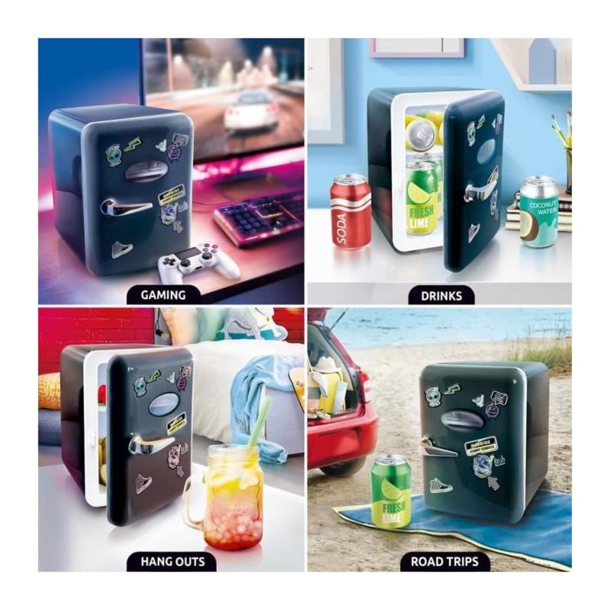 Canal Toys Creator - Mini Frigo Mixte Noir - Loisirs Créatifs - INF 037 - Canal Toys