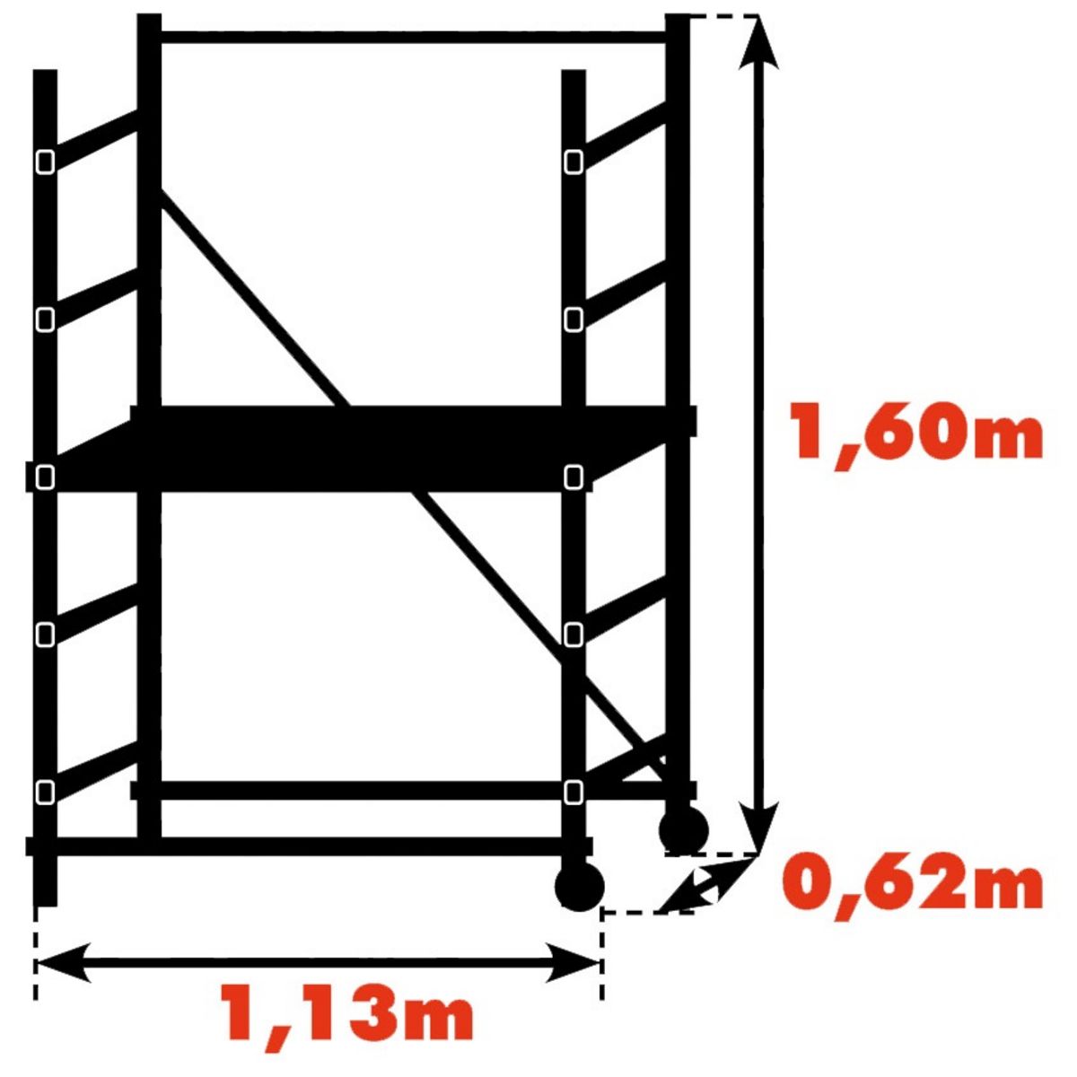 CENTAURE Echafaudage Partner - 3m