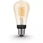 Philips Ampoule LED connectée HUE White E27 9W Filament Edison