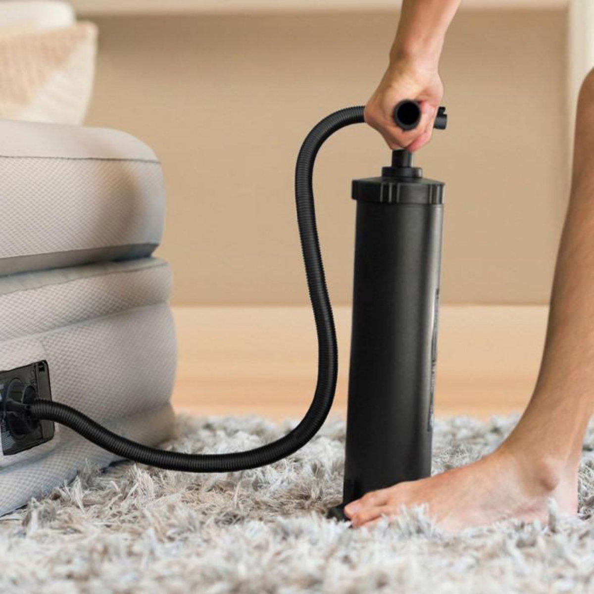 INTEX Gonfleur Manuel  Double Action  48cm Noir