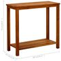 Voir la diapositive 6 : VIDAXL Table console de jardin 80x35x75 cm Bois d'acacia solide