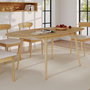 Voir la diapositive 2 : Rendez vous déco Table ovale 6/8 personnes extensible en bois clair 170/200 cm-Eddy