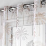 Voir la diapositive 2 : Paris Prix Rideau Voilage à Œillets Imprimé  Palmea  140x240cm Naturel