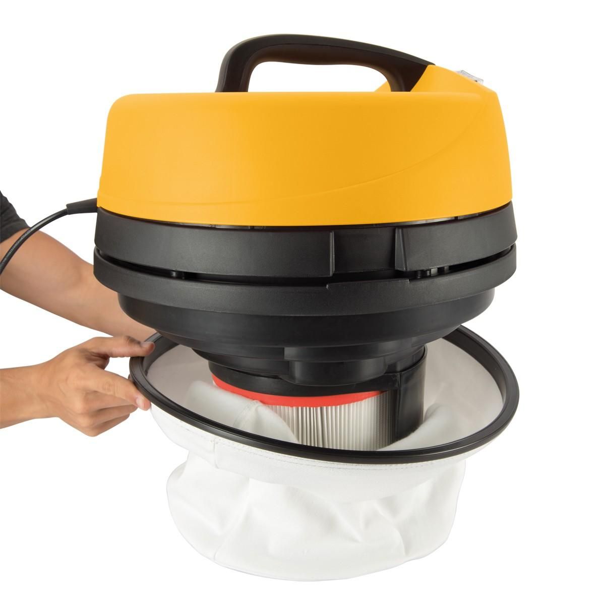 VITO Pro-Power Aspirateur eau et poussières 2400W Cuve 75 litres Inox Nettoyage professionnel VITO