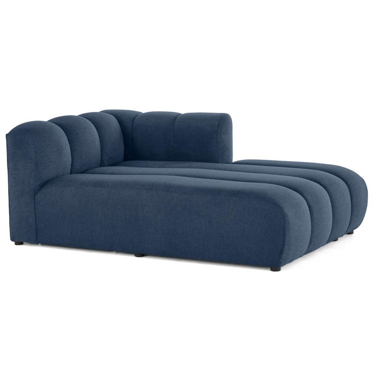 LISA DESIGN Debbie - module d'assise méridienne droit en tissu texturé