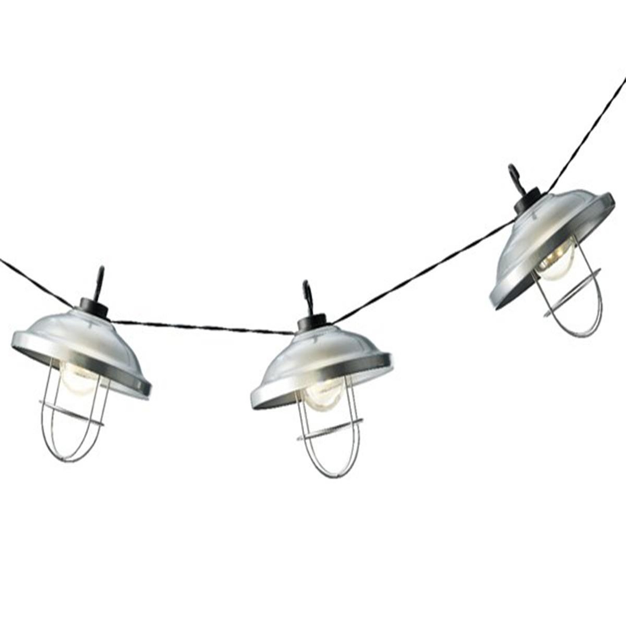Voir la diapositive 1 : JARDIDECO Guirlande d'extérieur LED style industriel - Jardideco