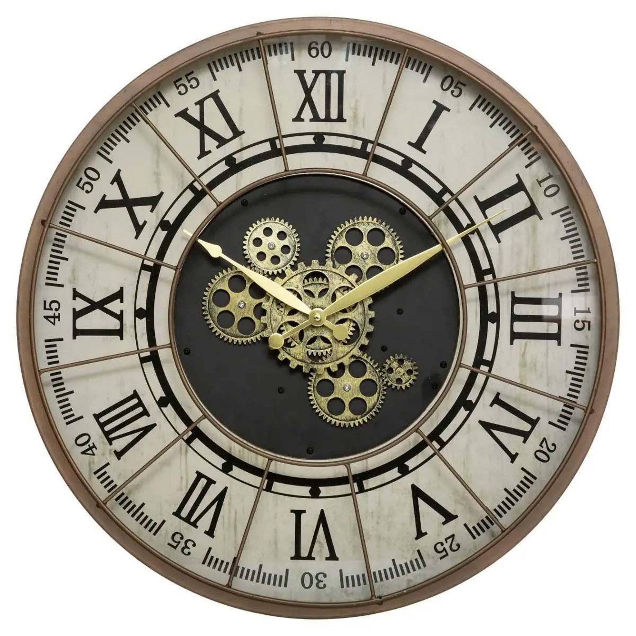 ATMOSPHERA Horloge murale vintage  stella  57cm naturel