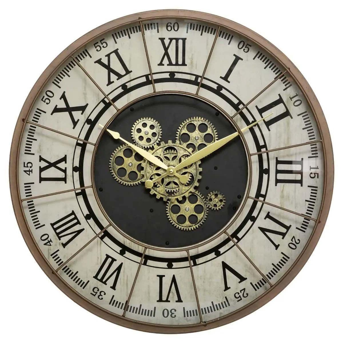 ATMOSPHERA Horloge Murale Vintage  Stella  57cm Naturel