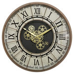 ATMOSPHERA Horloge Murale Vintage  Stella  57cm Naturel