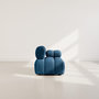 Voir la diapositive 6 : LISA DESIGN Ruby - module d'assise droit en velours texturé