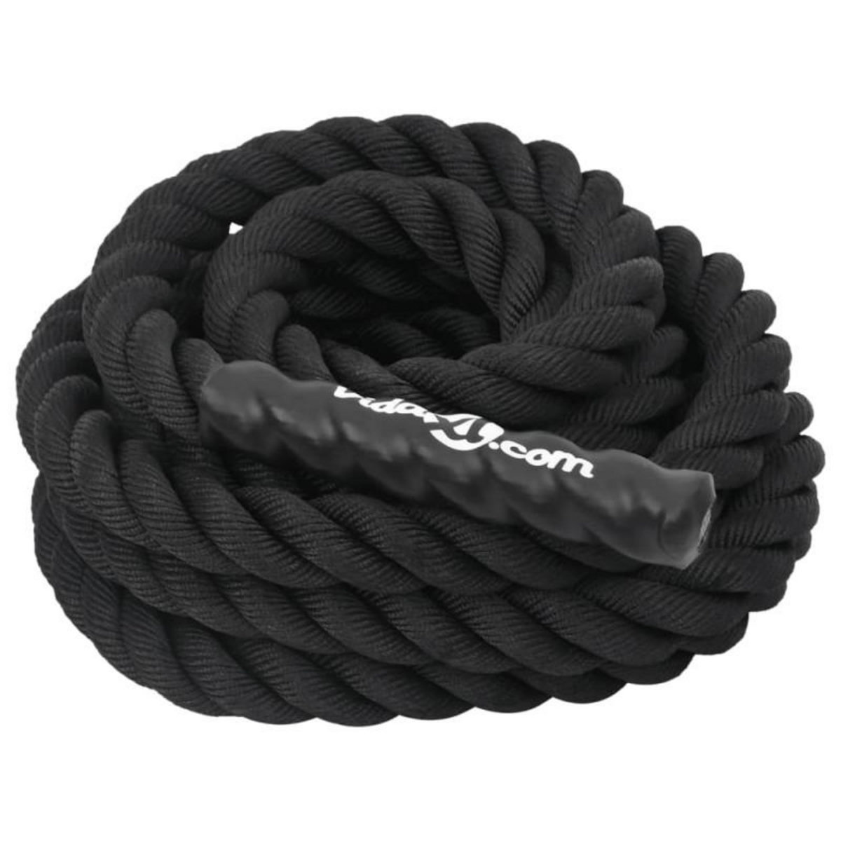 VIDAXL Corde de combat noir 6 m 4,5 kg polyester