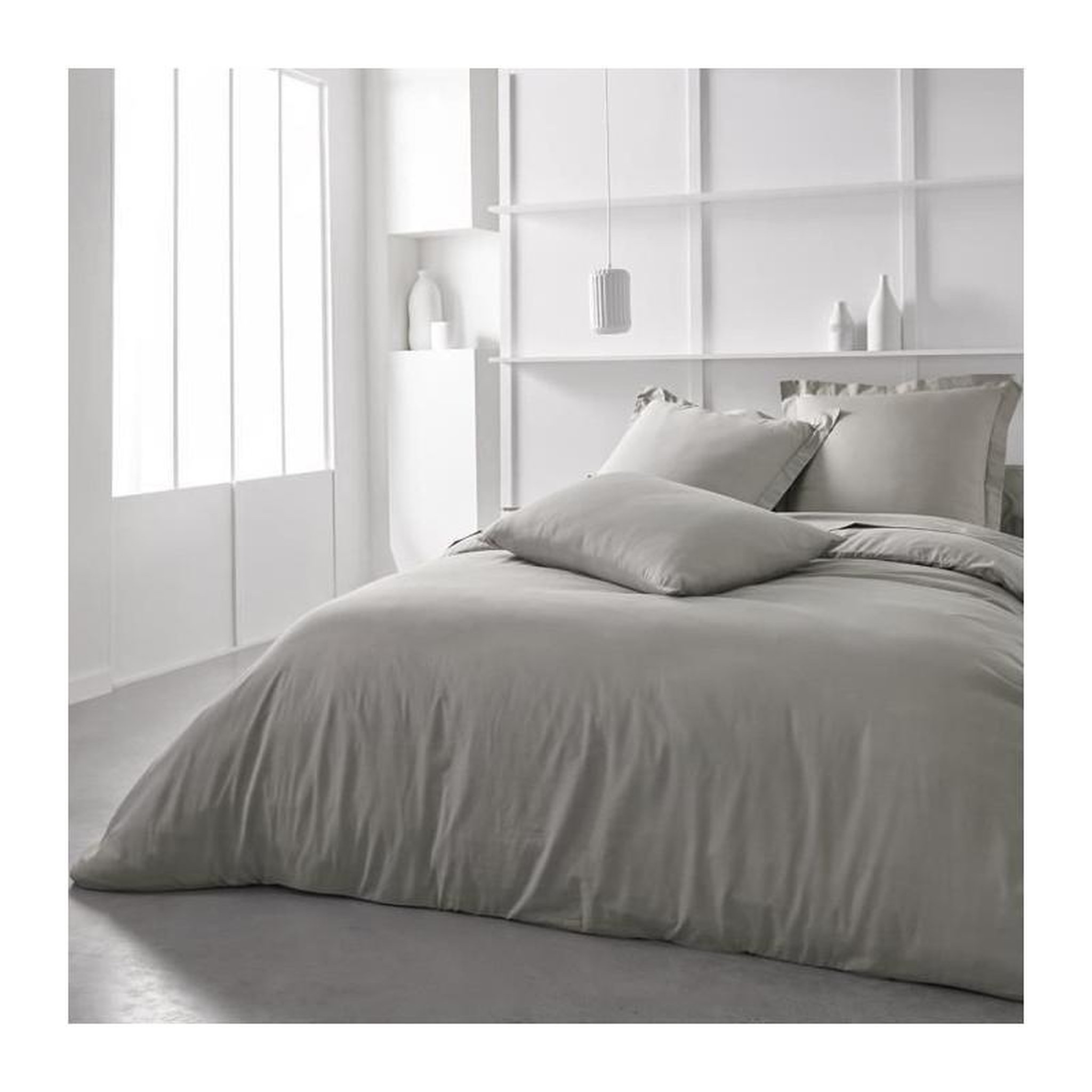 Voir la diapositive 2 : Today Drap housse TODAY Essential - 140 x 190 cm - 2 personnes - 100% Coton uni - Dune