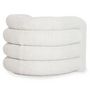 Voir la diapositive 5 : Paris Prix Fauteuil Design Bouclette  Elisa  95cm Crème