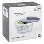 Voir la diapositive 3 : FIVE Essoreuse à Salade avec Fil  Wringer  5,8L Gris