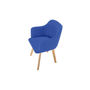 Voir la diapositive 4 : Paris Prix Chaise Scandinave en Tissu  Sweet Color  76cm Bleu