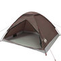 Voir la diapositive 4 : VIDAXL Tente de camping a dome 4 personnes marron impermeable
