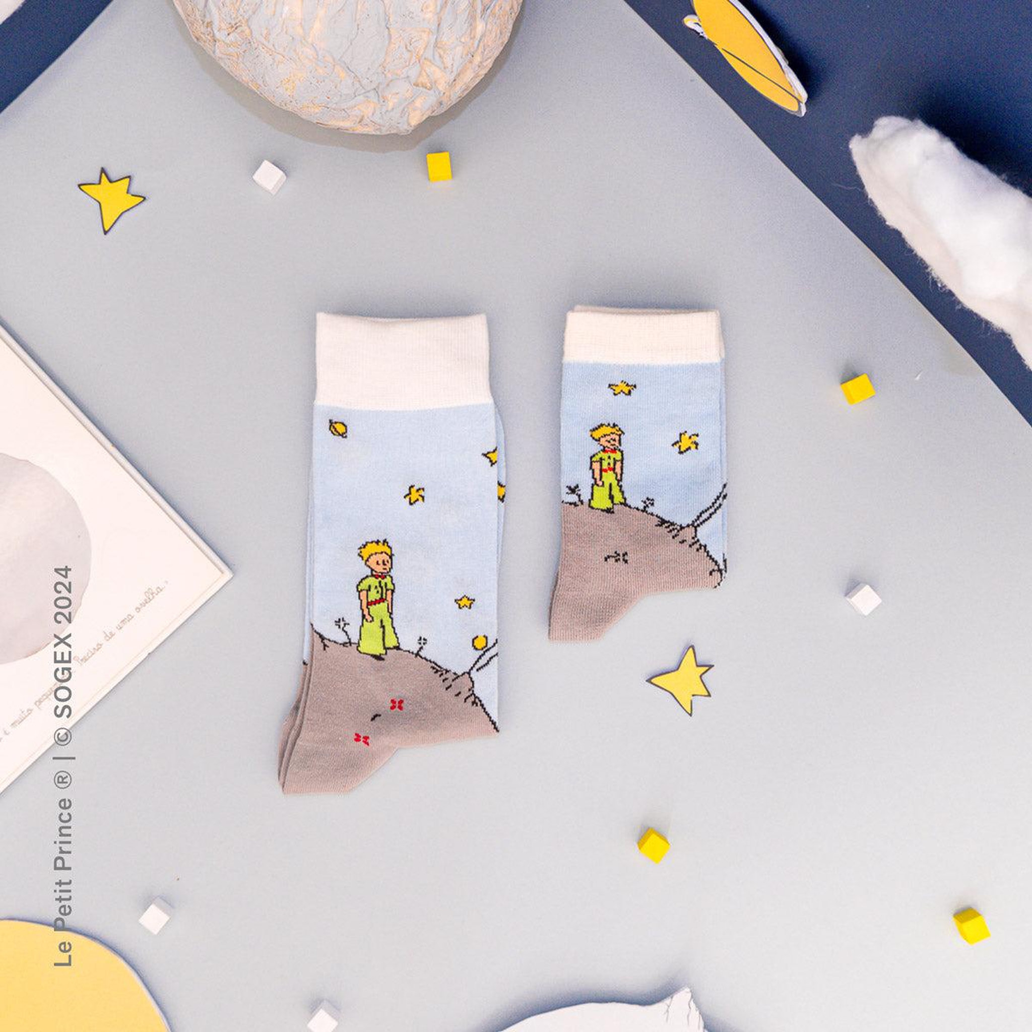 Voir la diapositive 6 : SOCK AFFAIRS Chaussettes enfants astéroïde b-612, le petit prince