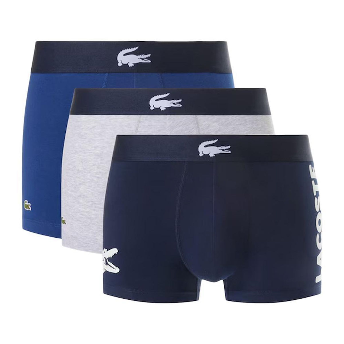 Lacoste X3 Boxers /Bleu Homme  acoste Stret