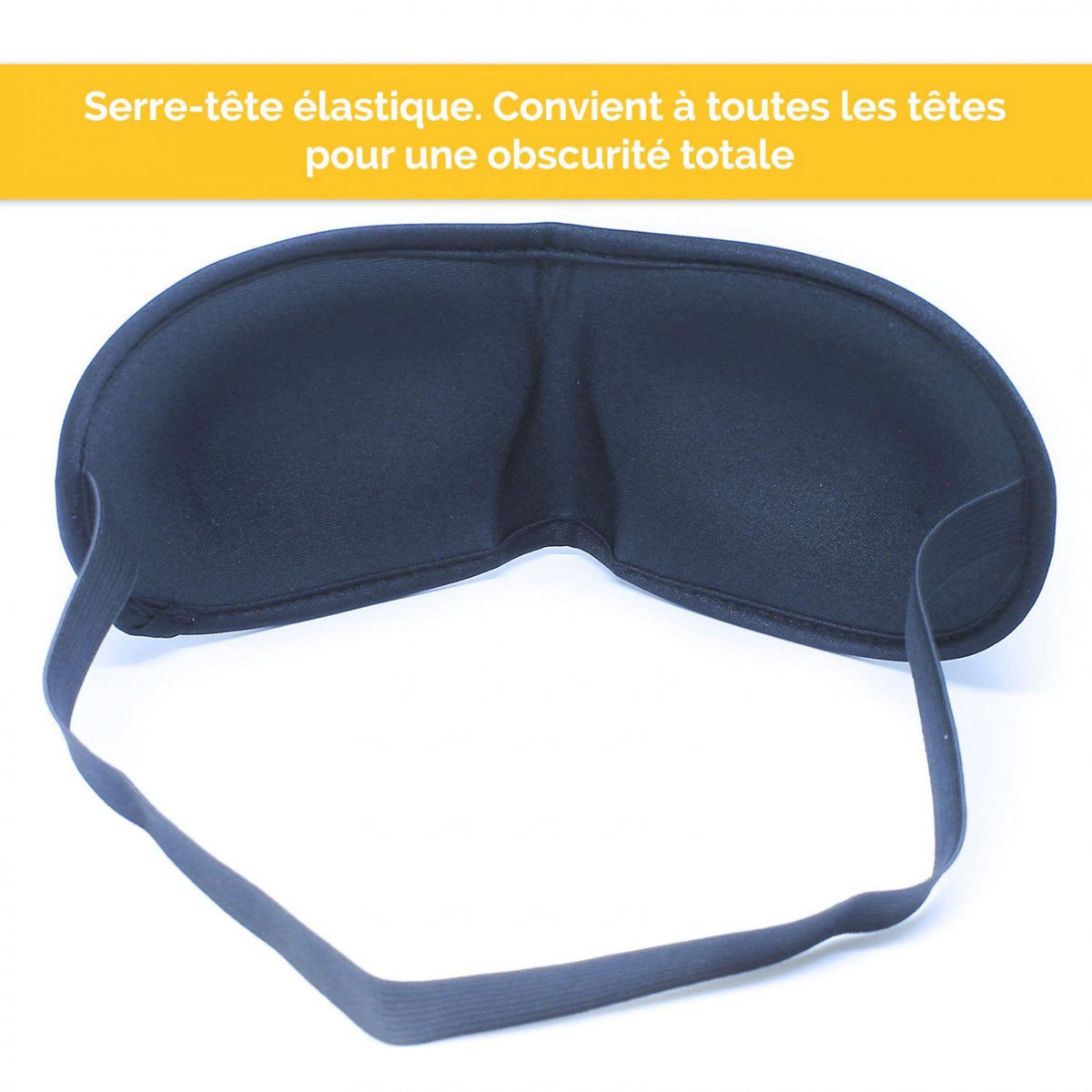 VIVEZEN Lot de 2 masques de nuit, sommeil, voyage avec serre tête élastique