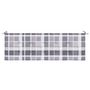 Voir la diapositive 4 : VIDAXL Coussin de banc de jardin motif a carreaux gris 150x50x3 cm