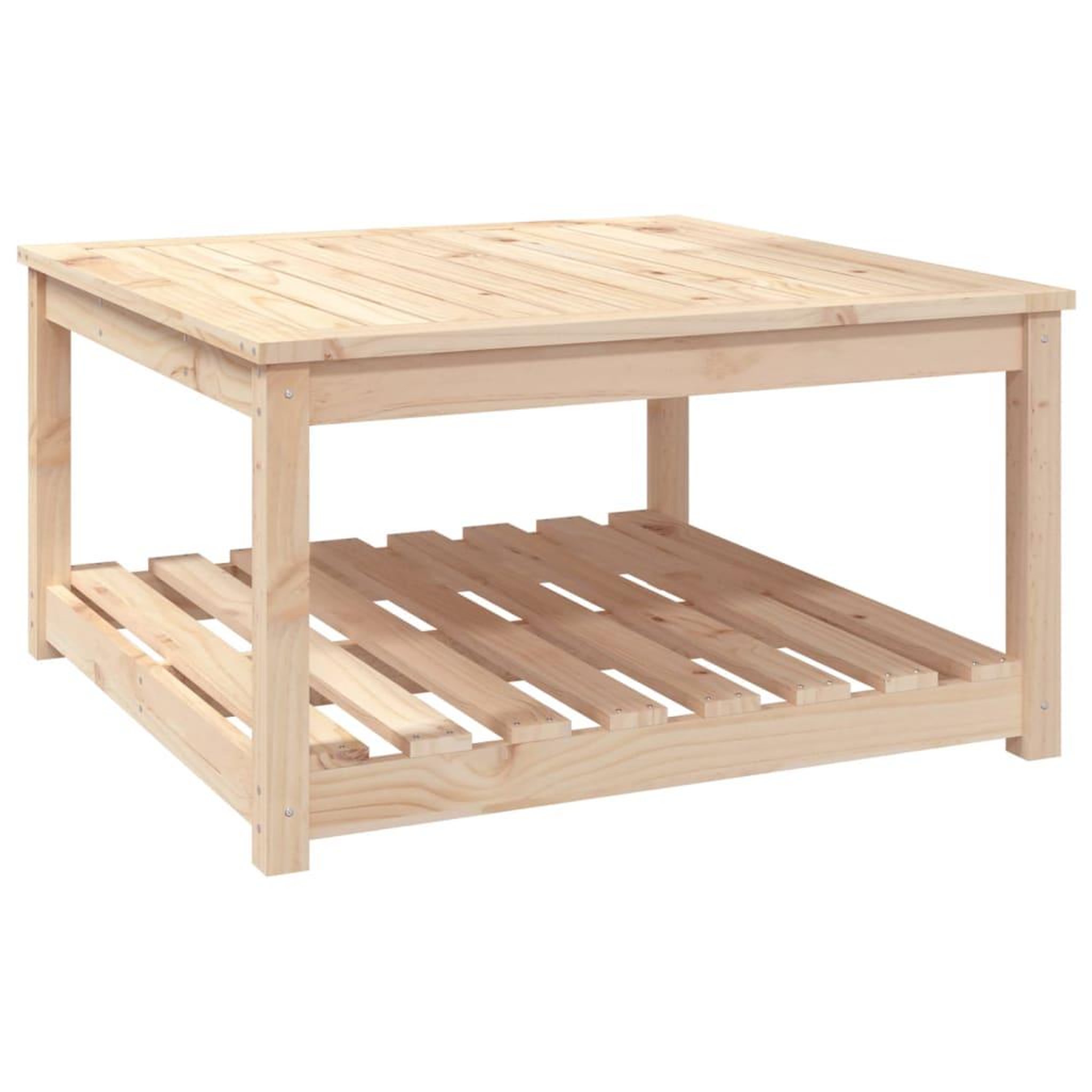 Voir la diapositive 2 : VIDAXL Table de jardin 82,5x82,5x45 cm bois massif de pin