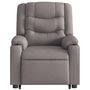 Voir la diapositive 5 : VIDAXL Fauteuil inclinable de massage Taupe Tissu