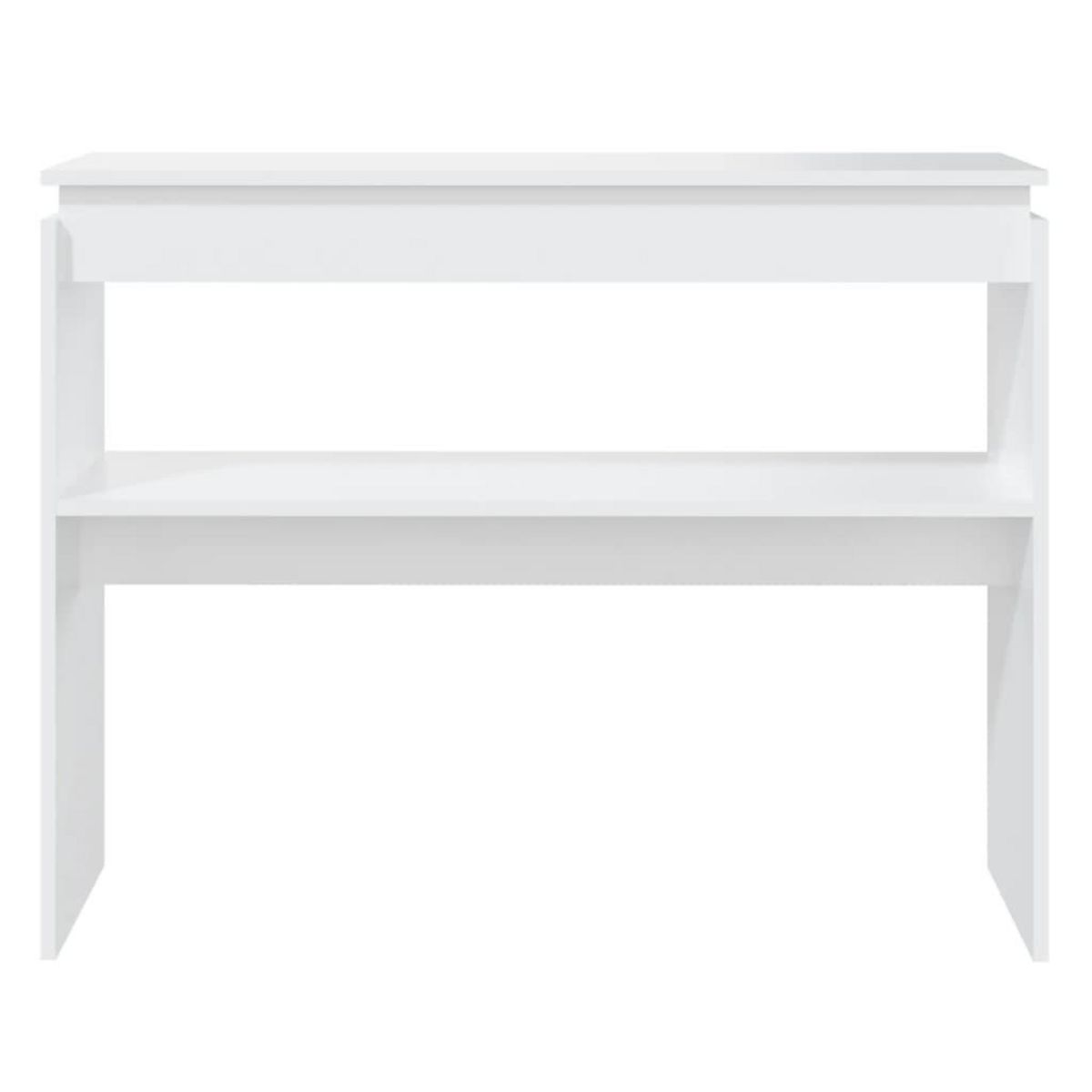 VIDAXL Table console blanc 102x30x80 cm bois d'ingenierie