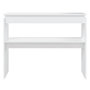 Voir la diapositive 4 : VIDAXL Table console blanc 102x30x80 cm bois d'ingenierie