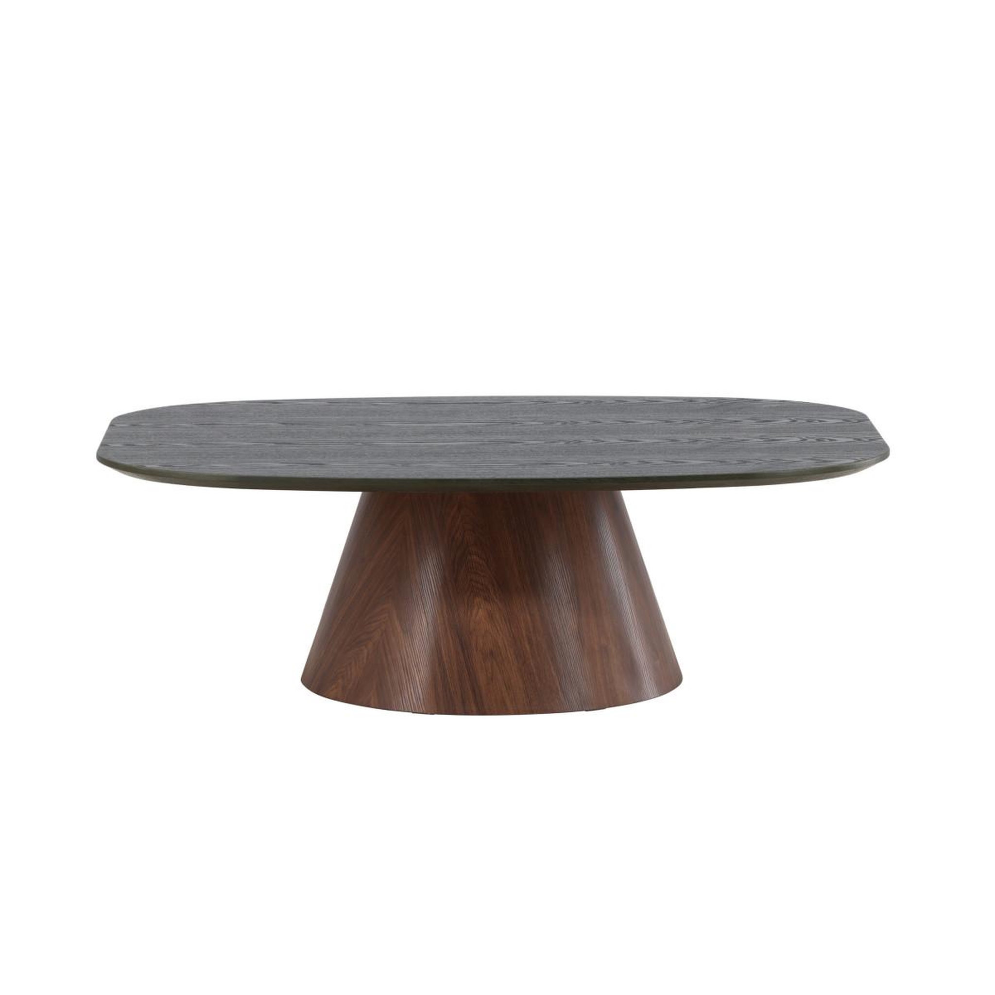Voir la diapositive 2 : Paris Prix Table basse design  lanzo  120cm marron & vert foncé