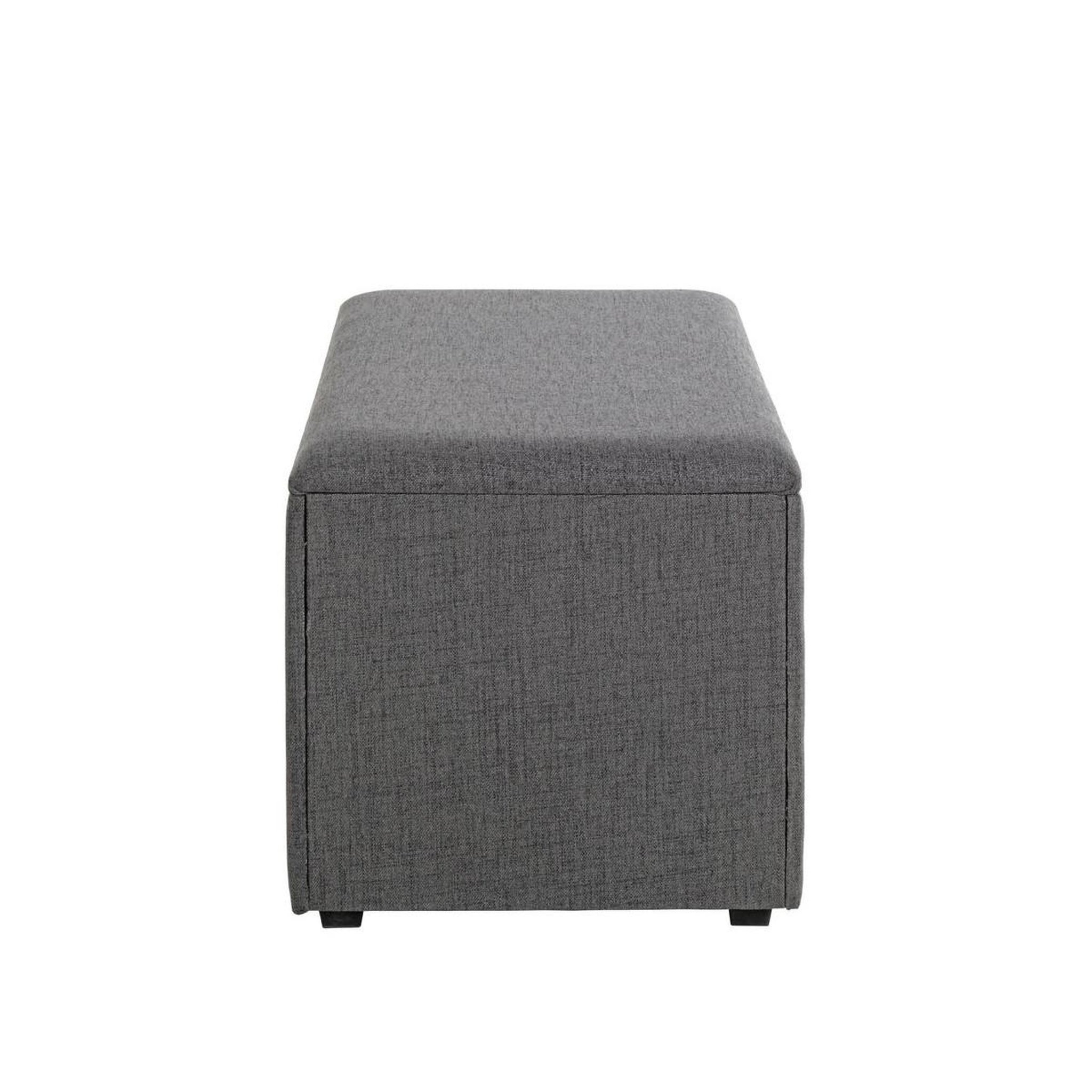 Voir la diapositive 3 : Paris Prix Coffre de rangement design  lumyna  65cm gris