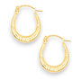 Voir la diapositive 1 : L'ATELIER D'AZUR Boucles d'Oreilles Créoles - Or Jaune - Femme