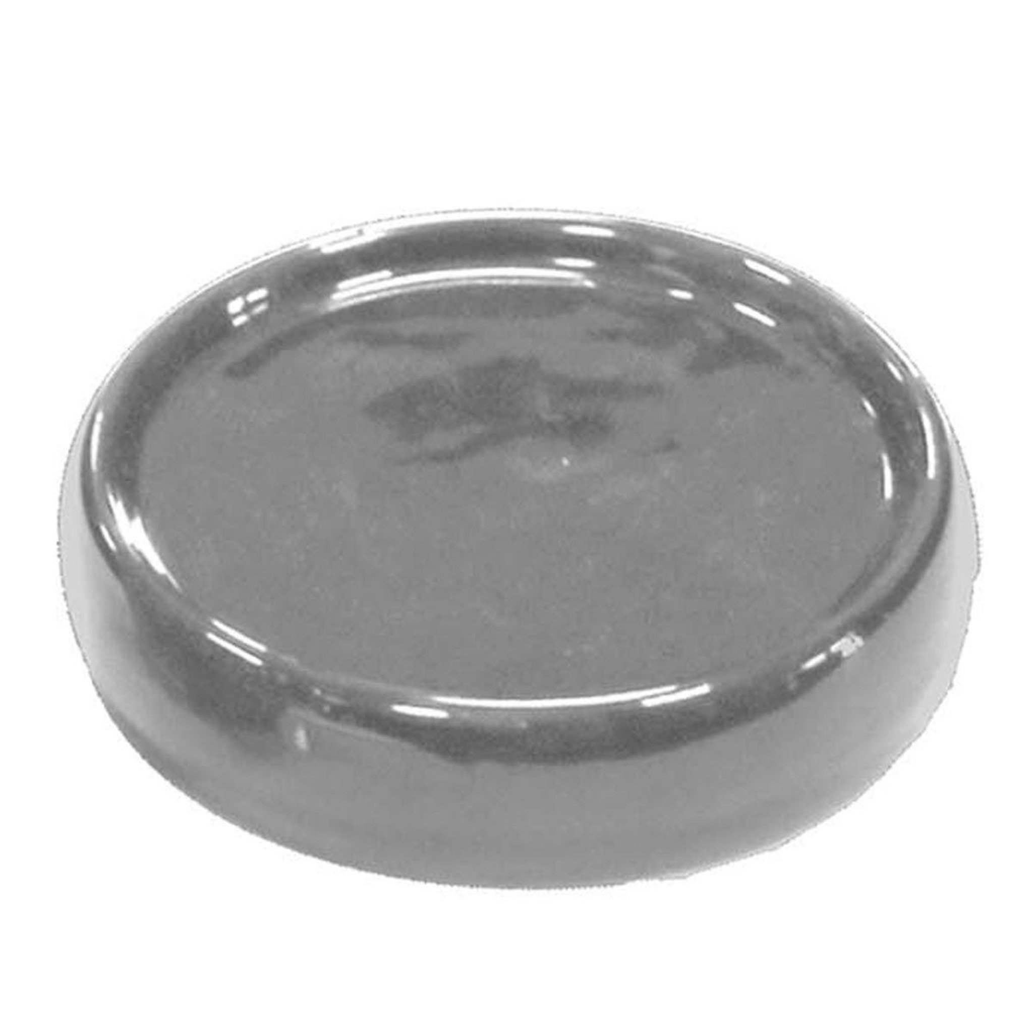 Douceur d'Intérieur Porte savon en céramique  bullea  10cm gris clair