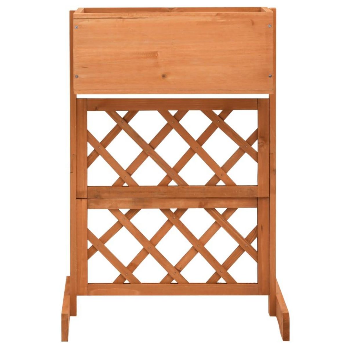 VIDAXL Jardiniere a treillis de jardin Orange 45x30x74cm Bois de sapin