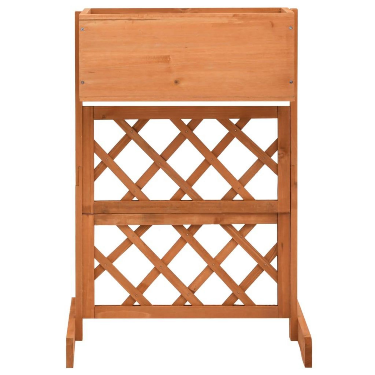 VIDAXL Jardiniere a treillis de jardin Orange 45x30x74cm Bois de sapin