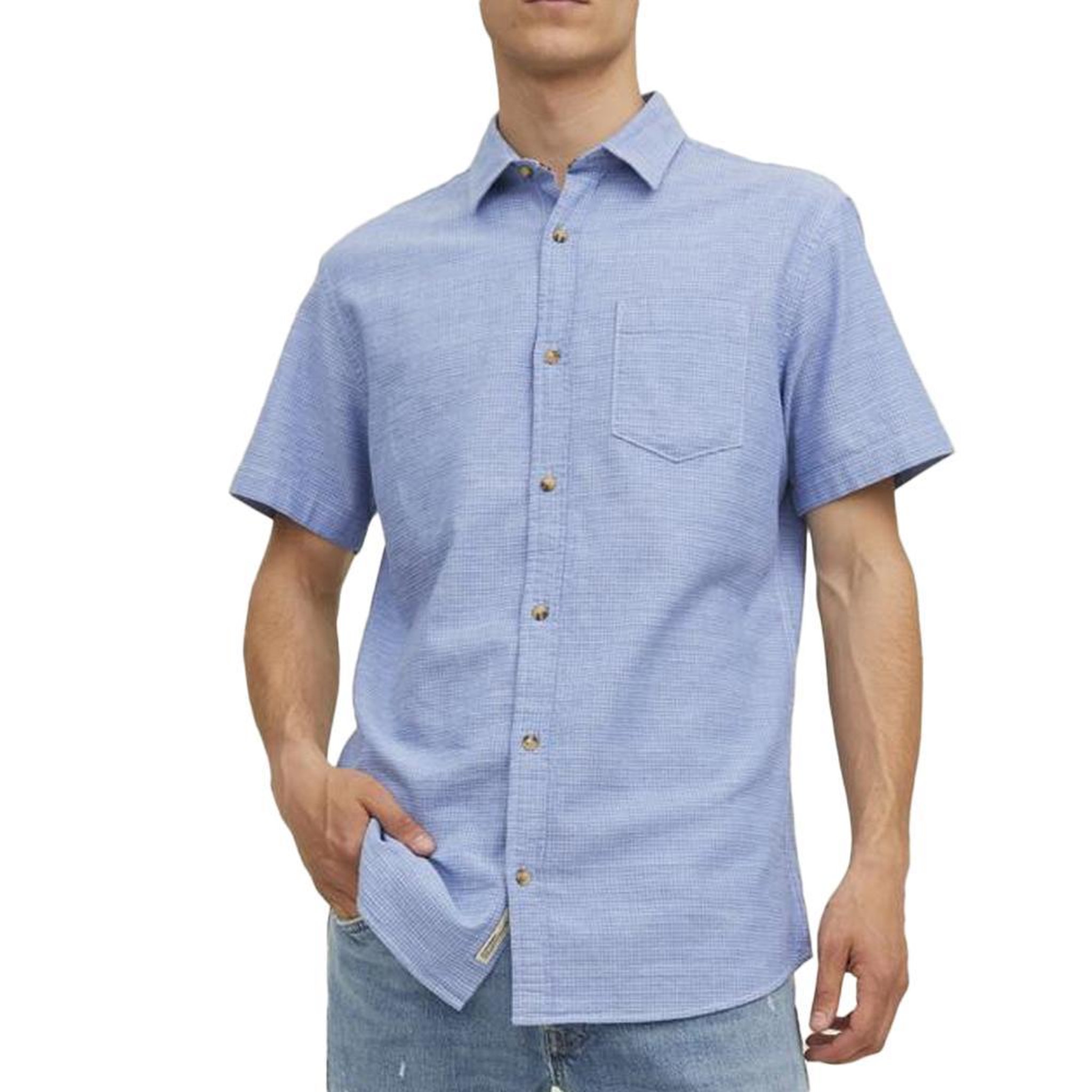 Jack & Jones Chemisette Bleu Homme Jack & Jones Habel. Coloris disponibles : Bleu
