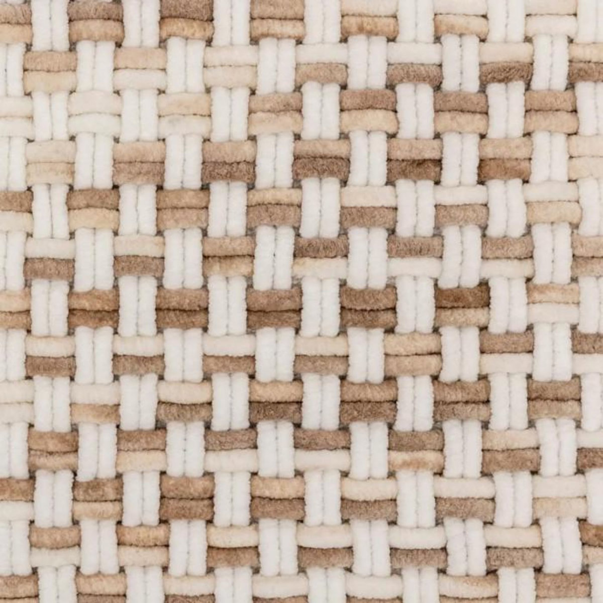 FIVE Tapis de Bain Tressé en Coton  Dégradé  50x75cm Taupe