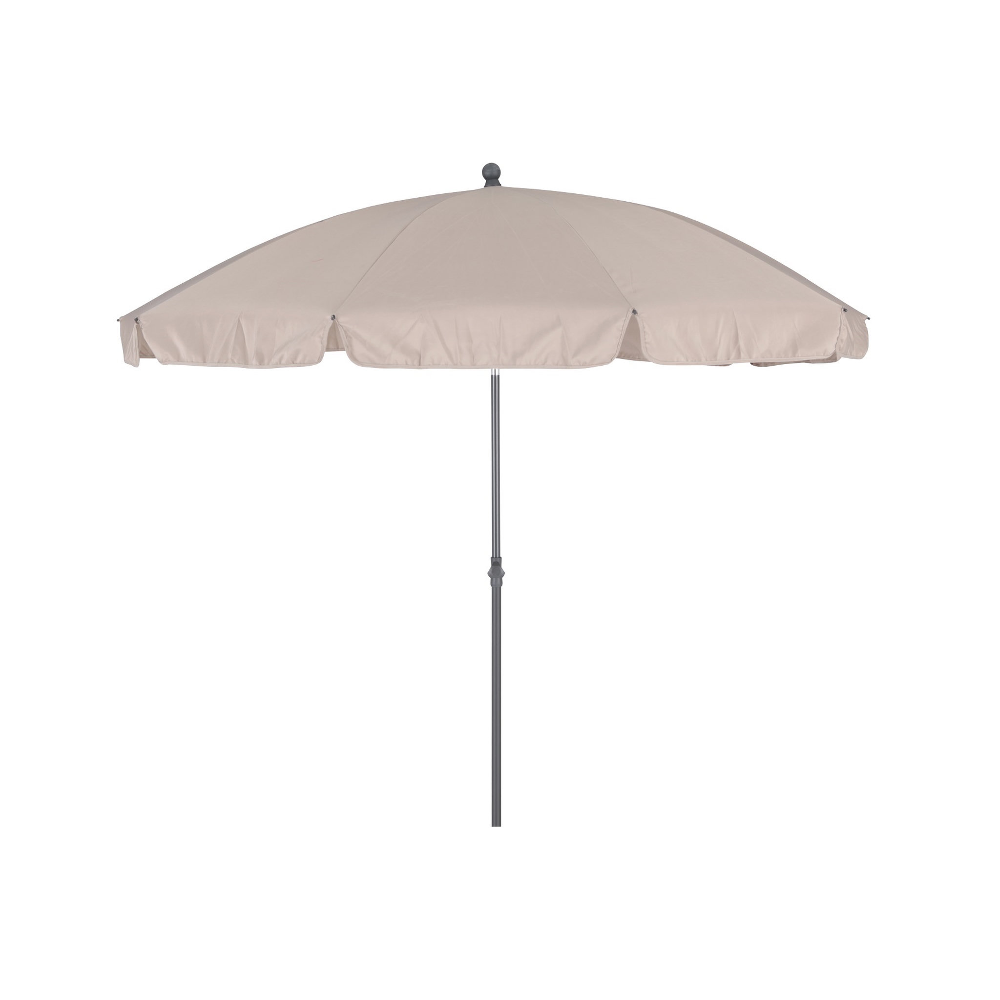Voir la diapositive 1 : Parasol droit diam 2.5m taupe ELENA 2