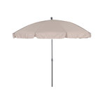 Parasol droit diam 2.5m taupe ELENA 2