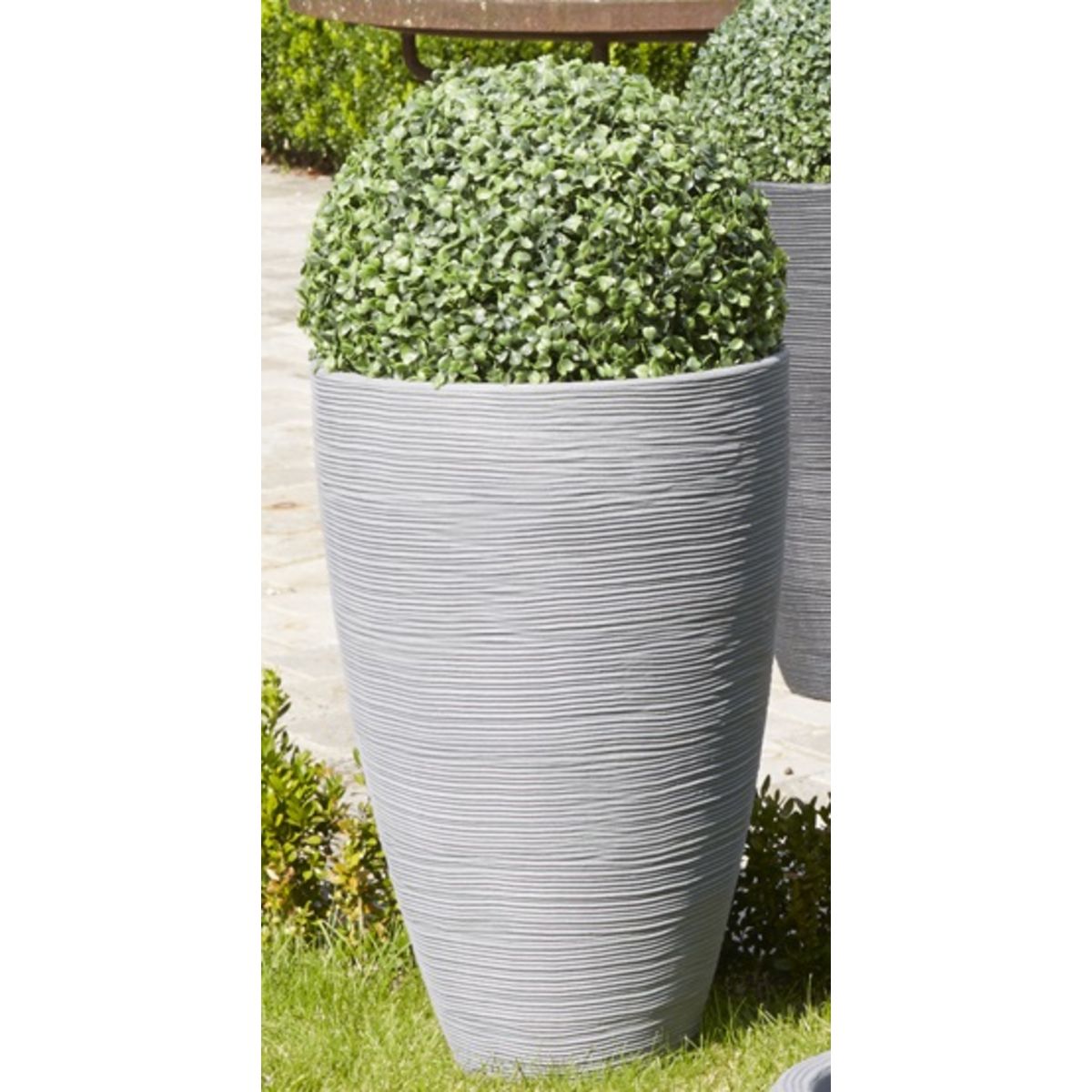 Pot Cylindrique gris clair imitation ciment