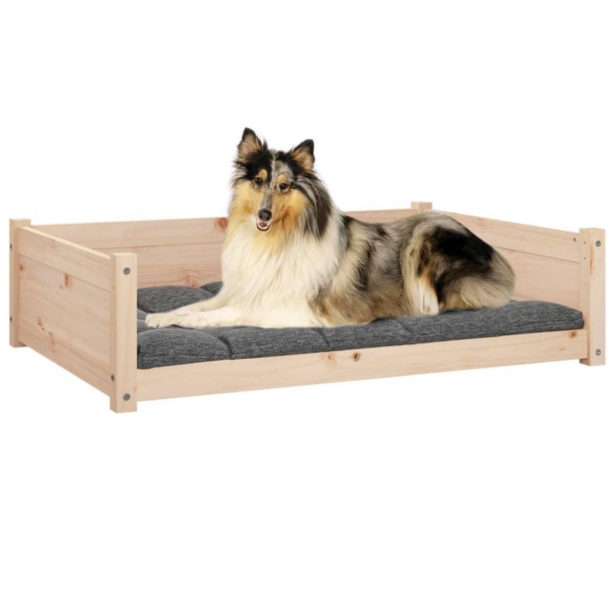 VIDAXL Lit pour chien 95,5x65,5x28 cm Bois de pin solide