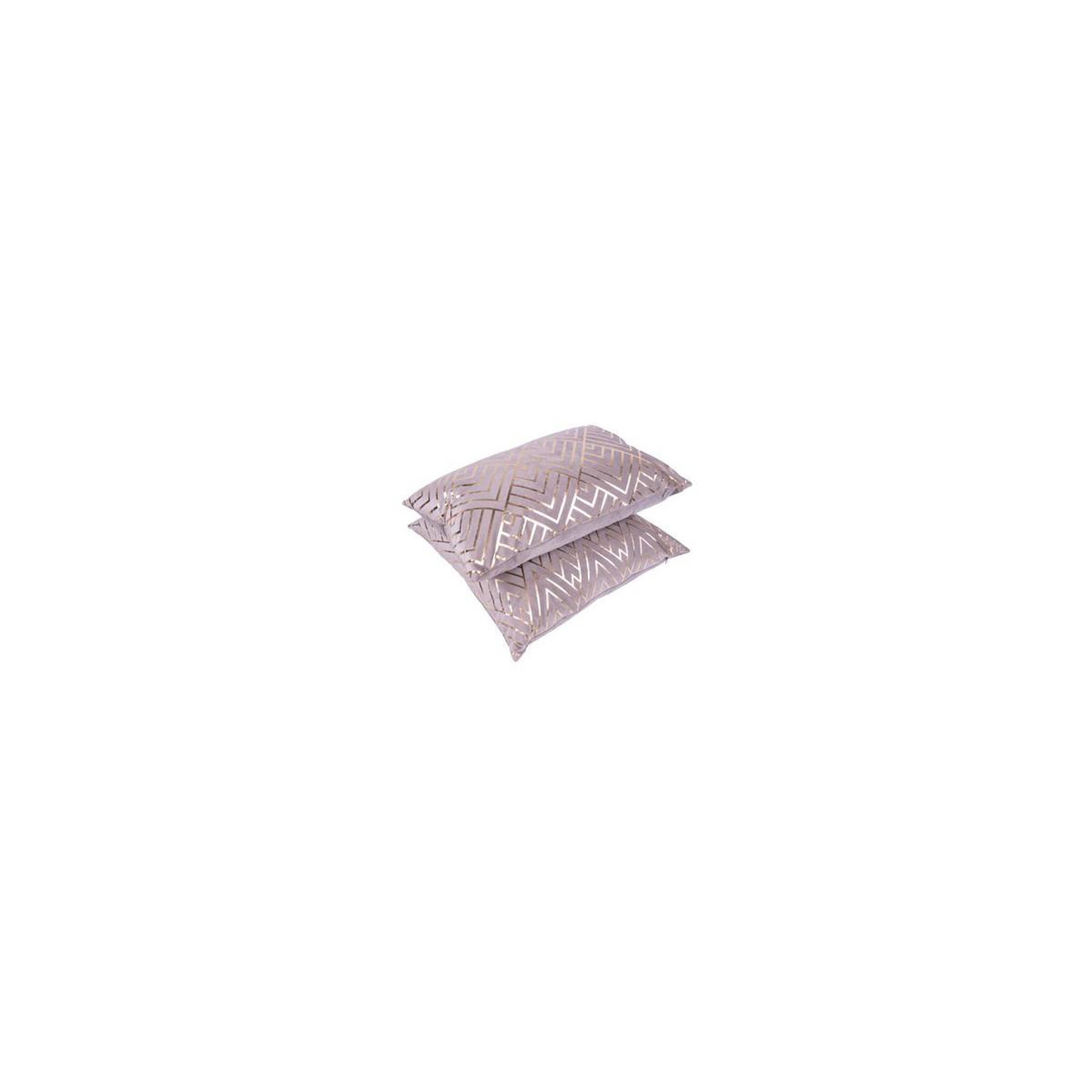 Voir la diapositive 2 : Paris Prix Lot de 2 coussins déco  prisma ii  30x50cm taupe