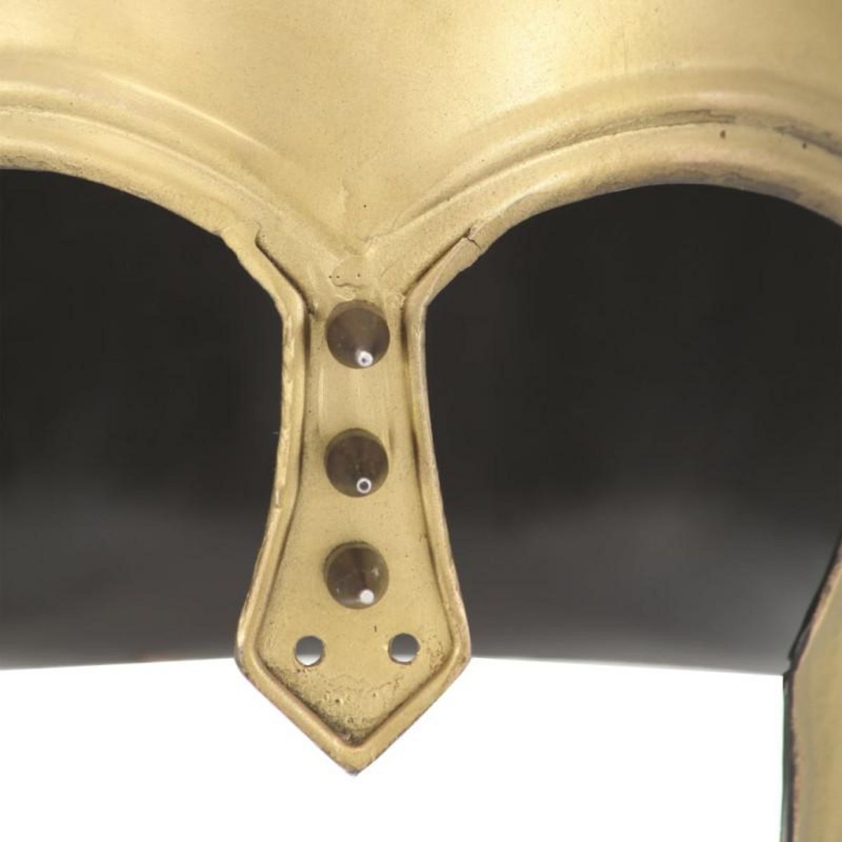 VIDAXL Casque de guerrier grec antique pour GN Laiton Acier