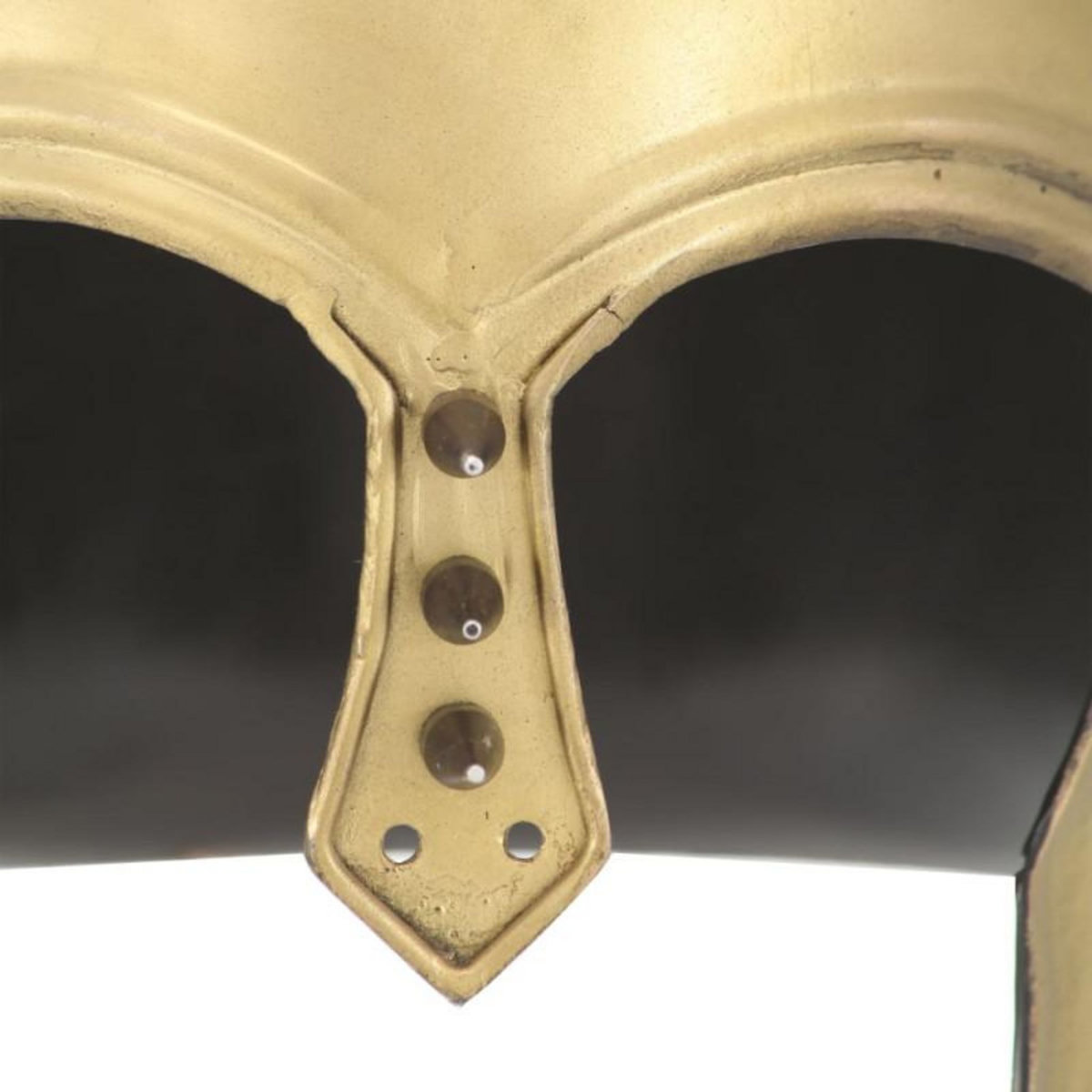 VIDAXL Casque de guerrier grec antique pour GN Laiton Acier